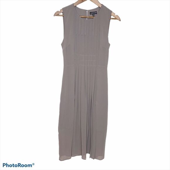 Warehouse Pleated Sleeveless Dress Size 6 - Picture 1 of 12